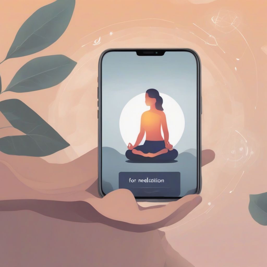 Meditation App on Phone