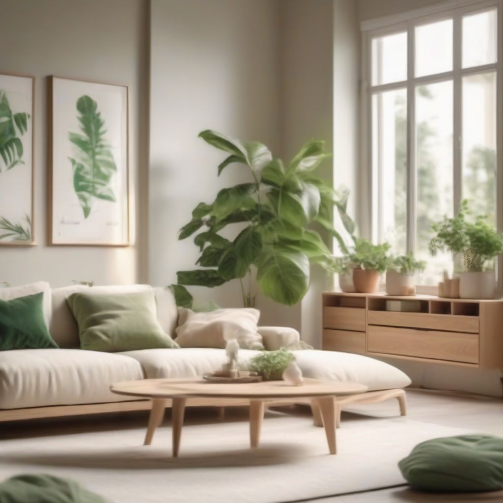 Calm Eco-conscious Living Room