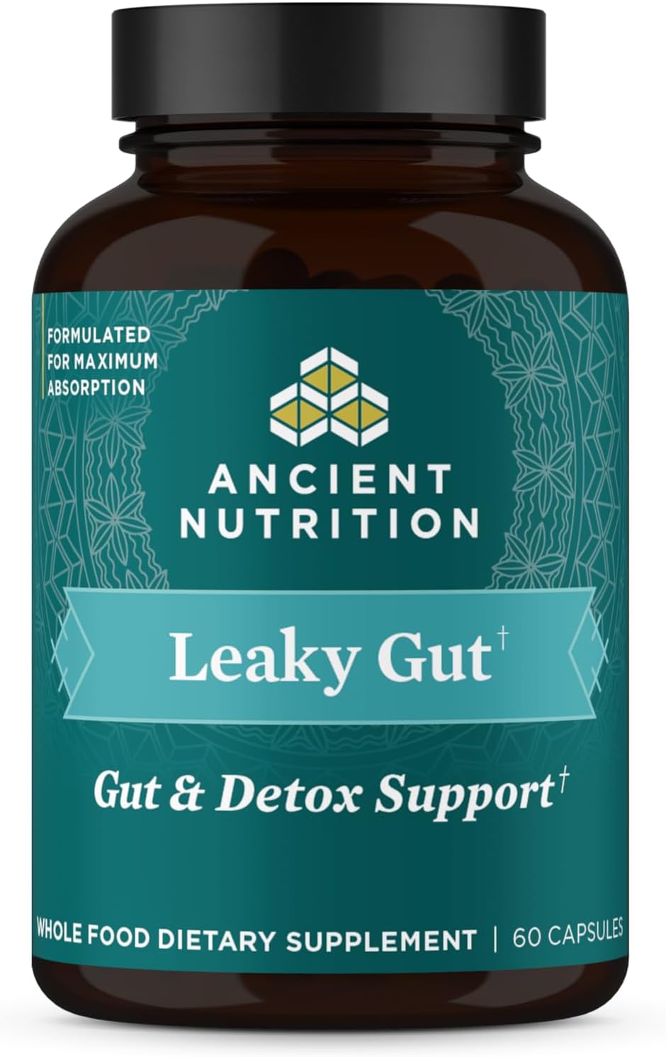 Ancient Nutrition Gut Health Supplement Leaky Gut Capsules, 60ctFormulated with Licorice Root, Astragalus, Marshmallow, and L-Glutamine, Gluten Free, Paleo and Keto Friendly, 60 Ct
