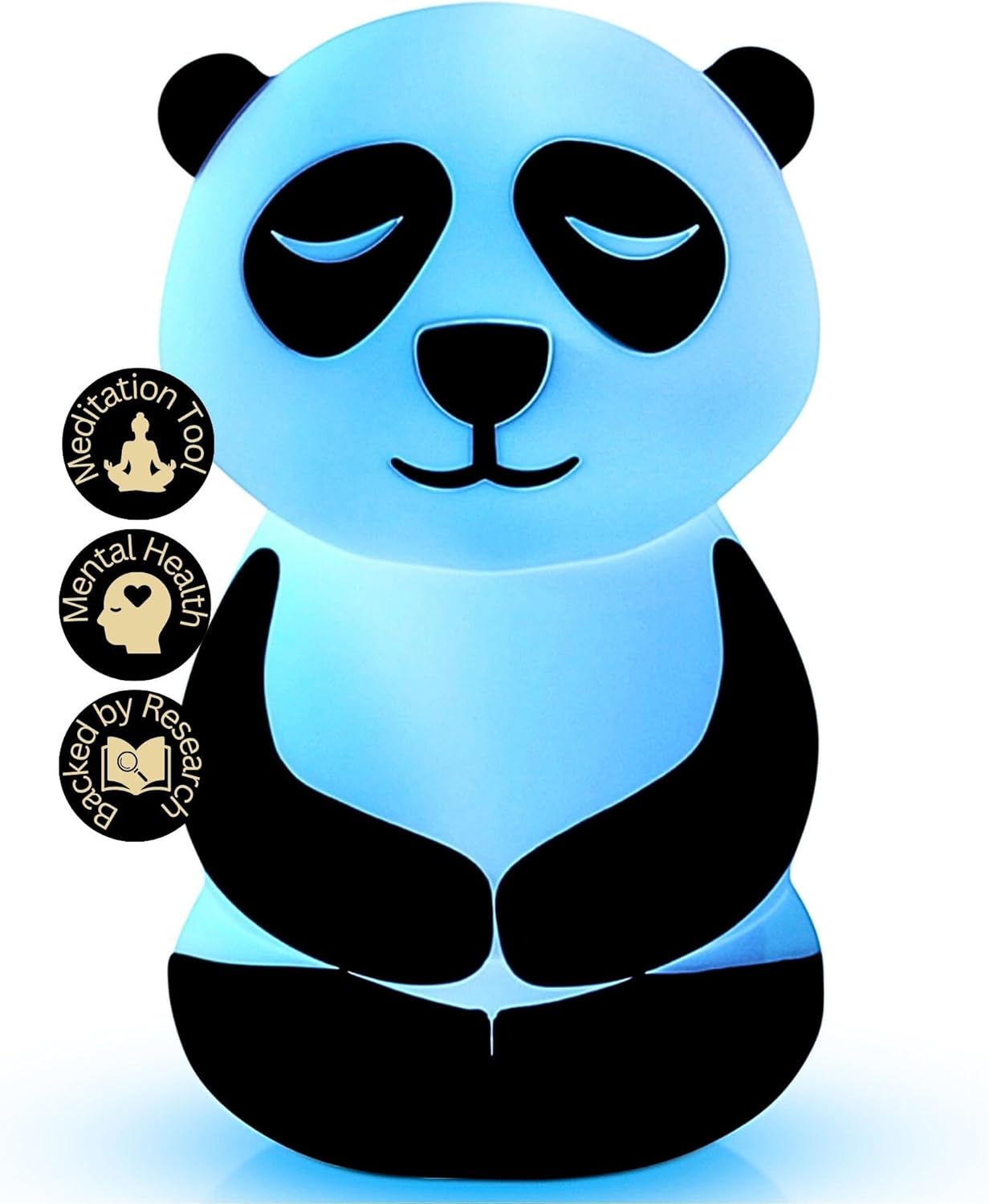 Calm Collective Peaceful Panda Breathing Trainer Light for Calming Stress, Anxiety Relief Items for ADHD, Mindfulness Meditation Tools for Depression, Great Self Care and Mental Health Gifts